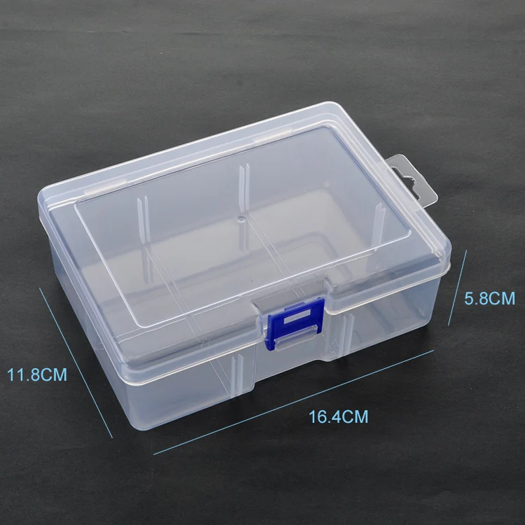 Rectangular Plastic Boxes Empty Storage Organizer Containers With ...