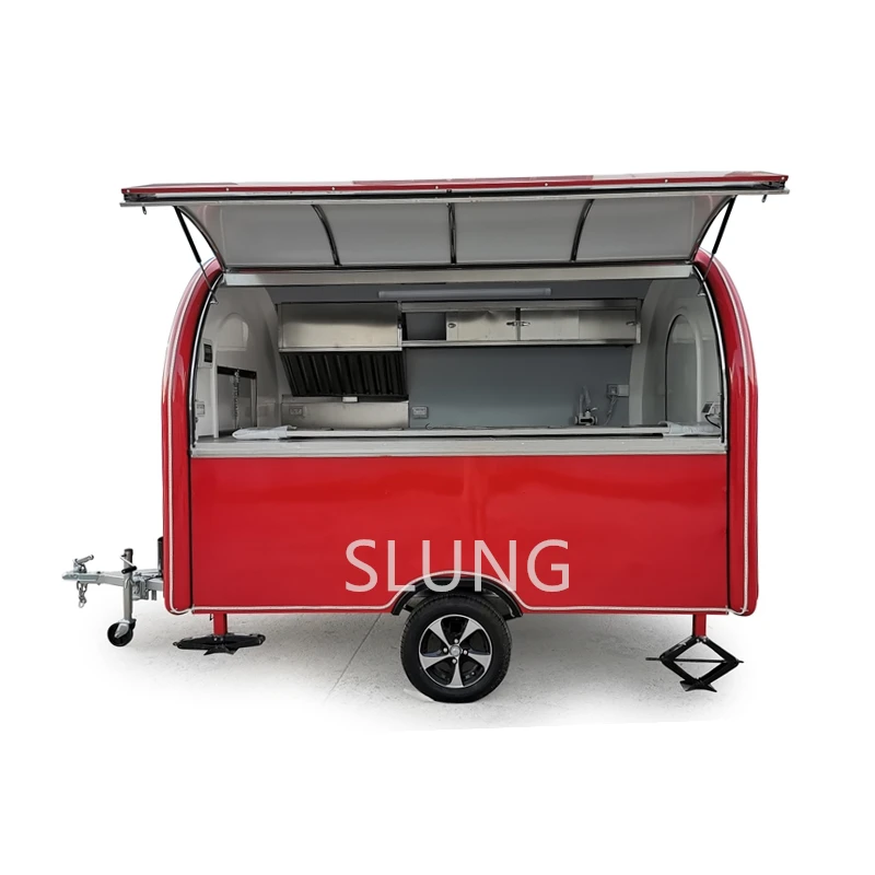 red bread pizza  food cart mobile wine beer kiosk trailer fast  cookie candy food truck