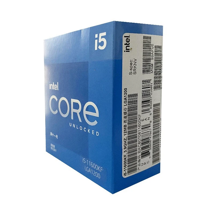 Procesador Intel Core i5 11600KF, 6 núcleos, hasta 4,8 GHz, 95W