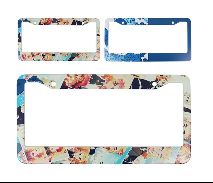 Custom Design Car Accessories 2024 Colorful License Plate Frame for USA Christmas Design factory