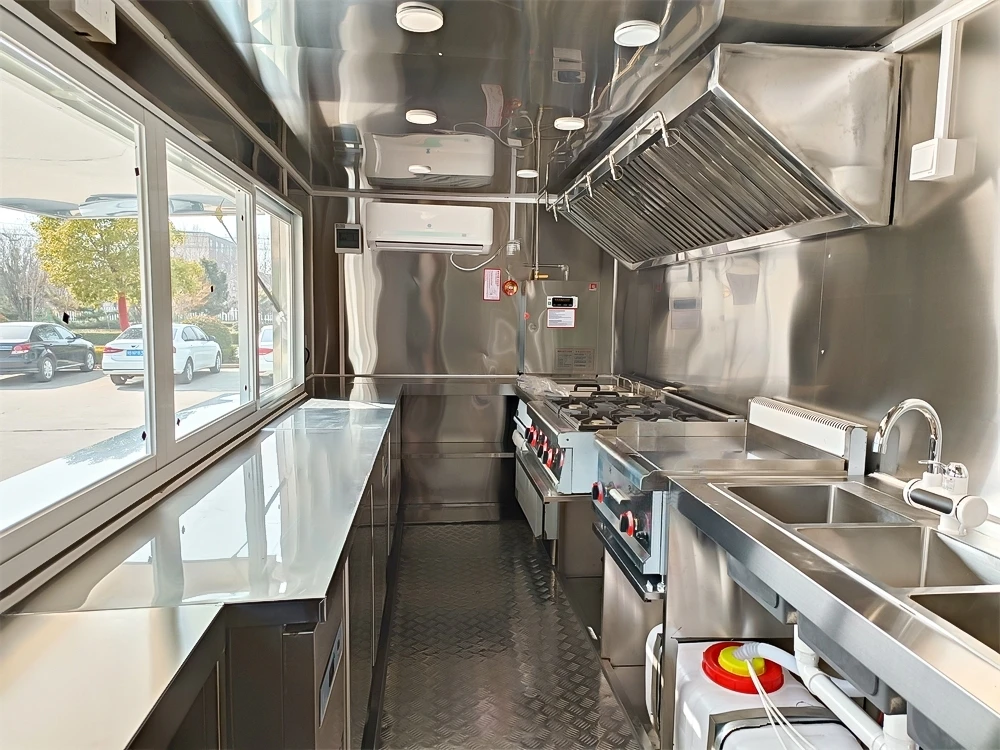 Dot Certificate Food Cart Concession Trailer Food Trucks Vendor Bbq