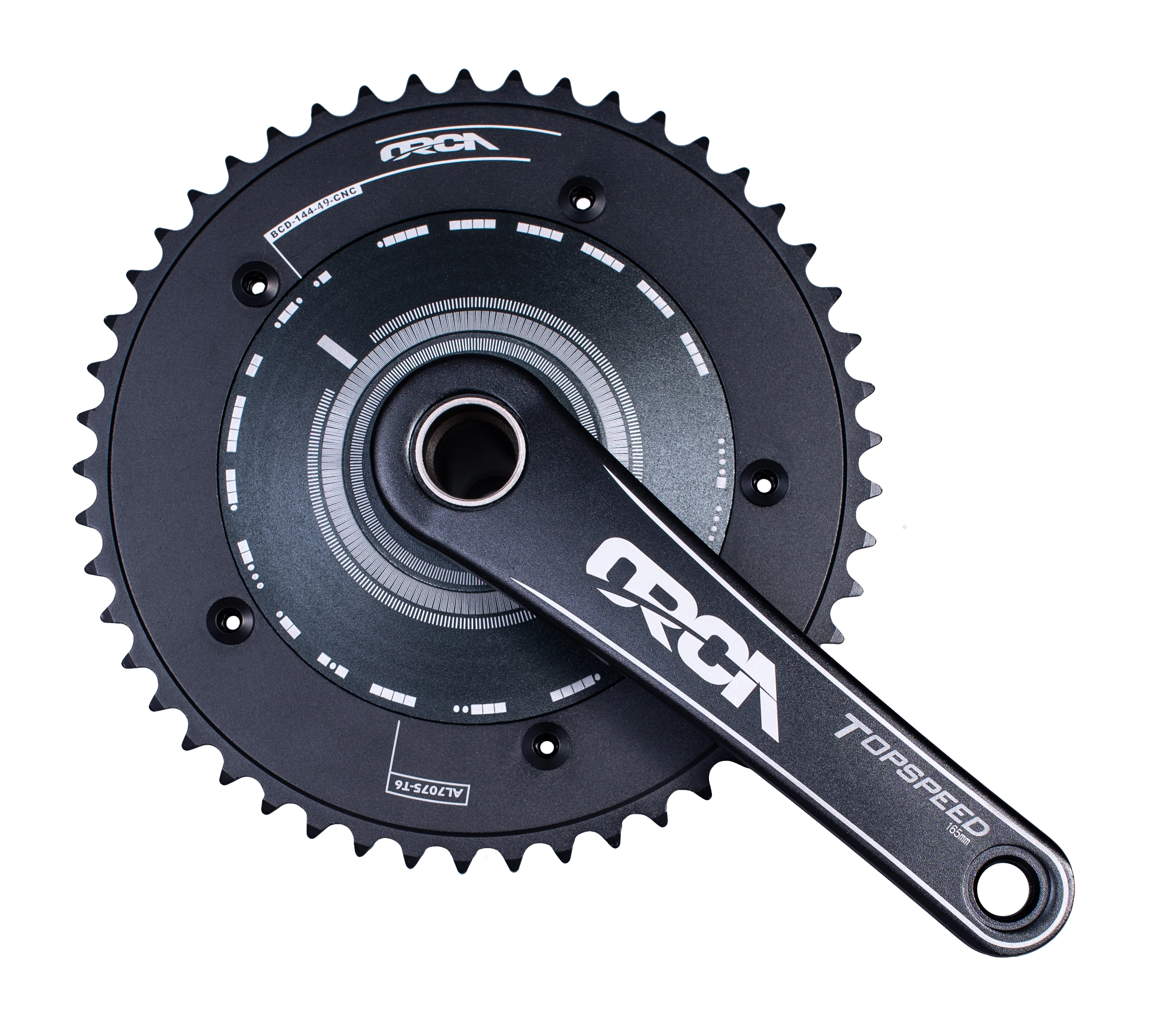 ORCA BCD144 Single Speed Chainring - 44-76t, Hollow Crank