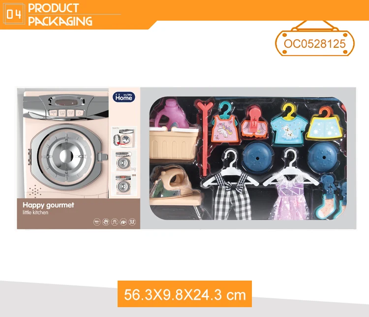 Пластиковая бытовая техника, игрушечная Мини-машинка для стирки