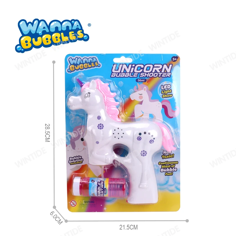 LED Unicorn Bubble Gun