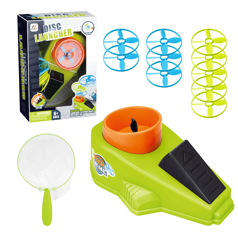 Plastic Mini Flying Disc Launcher Padel Ball Launcher New Other Outdoor Sports Toys Plastic Flying Disc Launcher