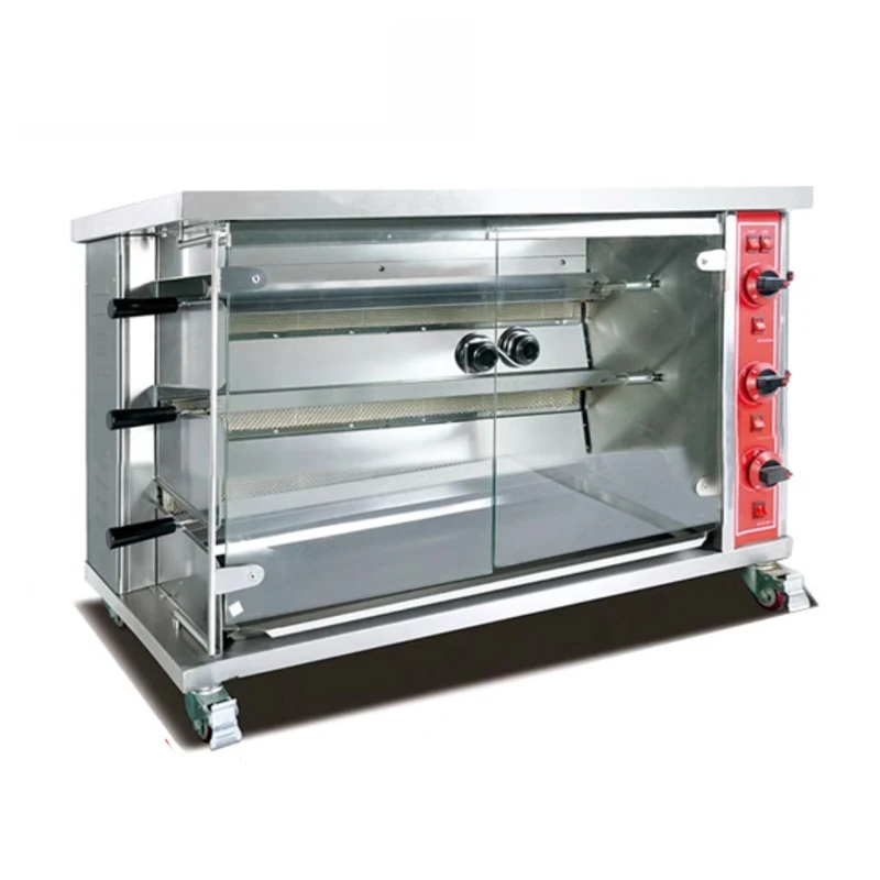 Roast Chicken Maker Baked Duck Cooking Chicken on Grill Automatic Rotating Domestic Commercial Chicken Rotisserie for Sale