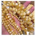 Hot sale high quality natural white and yellow baltic amber stone loose ball beads Niel Gems