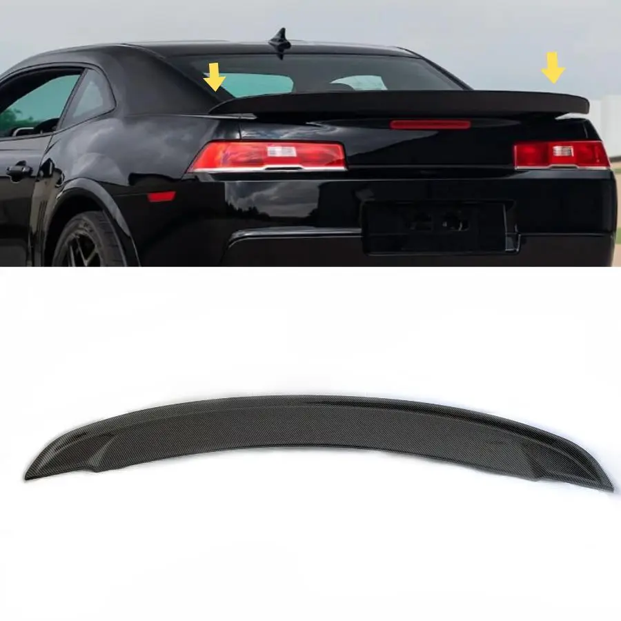 Rear Bumper Spoiler Lip for Chevrolet Camaro 2010 - 2015 Chin Splitter Carbon Exterior Accessories Car Rear Tail Wing Spoiler