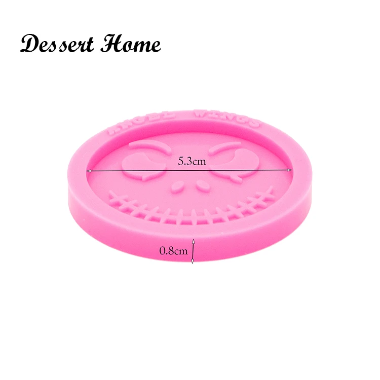 DY0464 Shiny Jack/Lisa Clown Phone Grip Molds Jewelry Epoxy Mould Resin Silicone Mold Badge Reel As Well