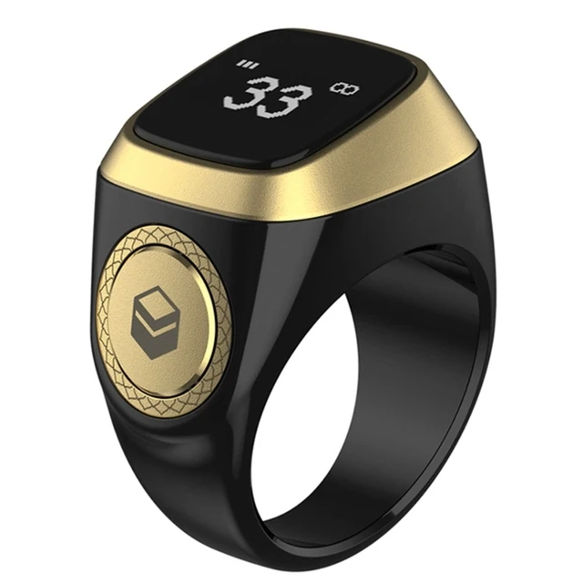 Zikr Ring IQIBL Smart Ring for Muslim Prayers Including a Reminder of the Five Daily Prayers Iqibla Smart Tasbih Zikr Ring