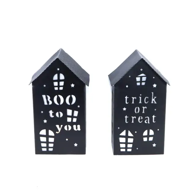 Led Haunted House Lights for Table for Wicth Ghost Pattern Projection  Light Halloween Metal Decoration Haunted House