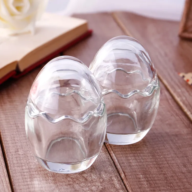 100ml 200ml Egg Shape Pudding Jar Yogurt Glass Cup Glass Container for Dessert