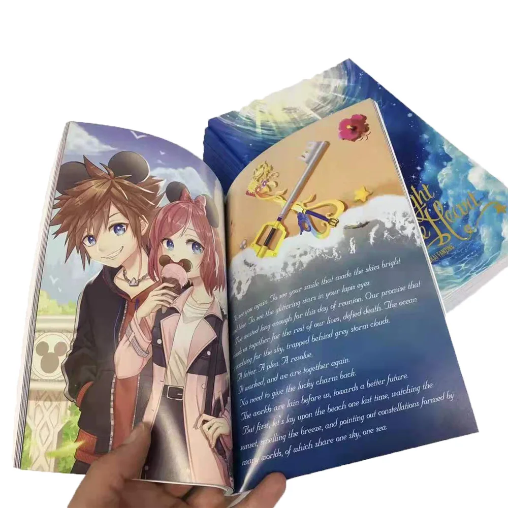 High Quality Softcover Book Printing Service Custom Comics Zine Printing Offset Printing on Kraft Paper Packed in Carton Box