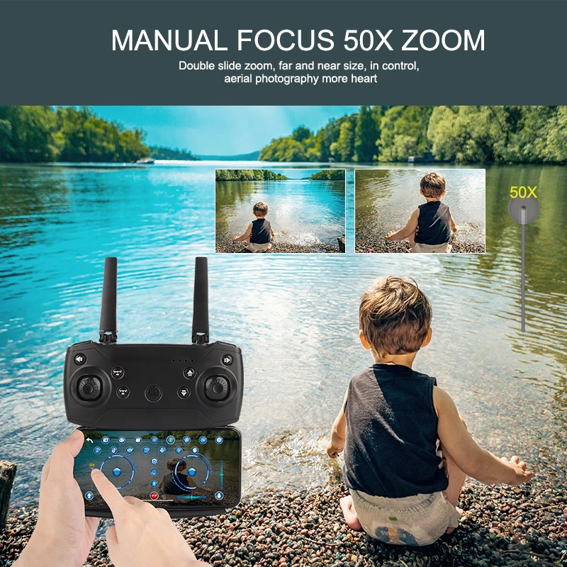 Оптовая продажа K98 Pro2 4K HD Двойная камера Wi-Fi жест Профессиональный складной Квадрокоптер K98Pro2 Дрон Подарочные игрушки Pro 2 VS E88 E99