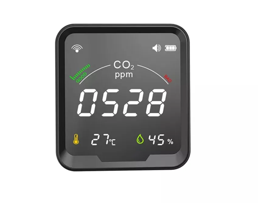 Tuya Wi-Fi 3 в 1 NDIR CO2 детектор монитор качества воздуха помещении ручной углекислого