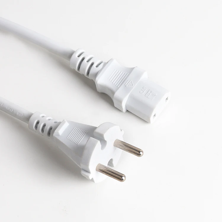 2 PIn Euro to Angle Hair Iron Plug Swivel Cord for Hair Straightener 360 Degree Swivel Power Cord for Hair Straight Cable Cord supplier