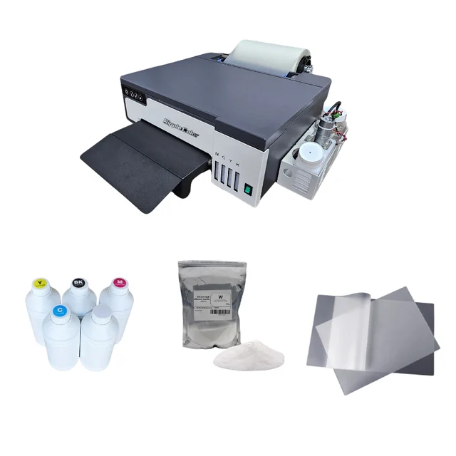 Professional Multicolor Heat Press A3 DTF Printer T-shirt Printing Machine With Oven for Garment Shop