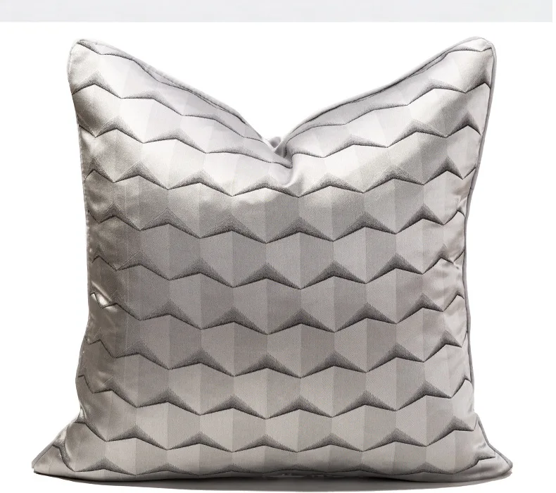 Liso Wholesale Cushions Luxury Cushion Geometric Jacquard Throw Pillow Cover 45x45 Brand Name