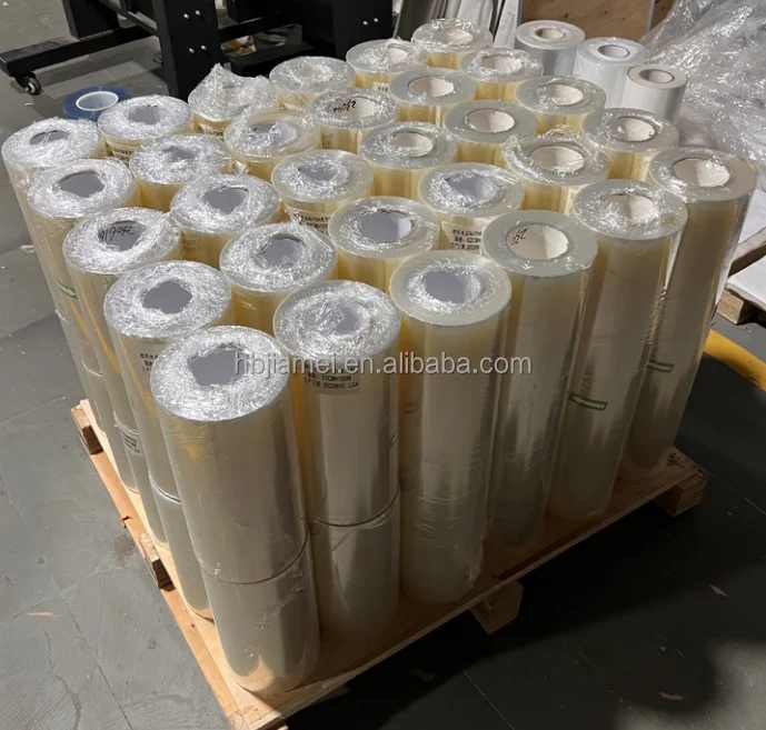 High Quality 30cmx 100m White Clear Roll UV Dtf AB Film for UV Dtf Printer Laminate Sticker details