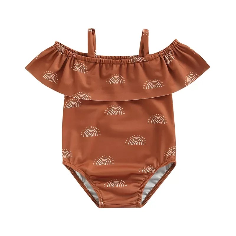 Custom Design Swimsuit Child Recycle Reversible One Piece Beachwear Girl Kid Surf Rash Guard Plus Size