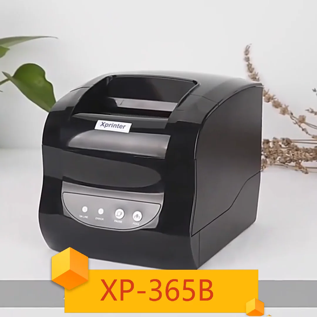 Xprinter Xp 365b Shipping Label Printer Label 3 Inch Thermal Barcode Label Sticker Portable 