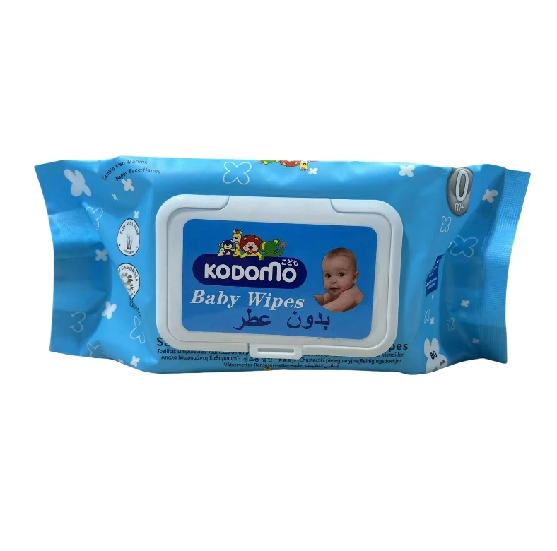 Eco-friendly Cleaning Wet Wipes Ultra Soft and Thick Baby Wet Wipes Factory  Direct Sale Baby Wipes 80pcs