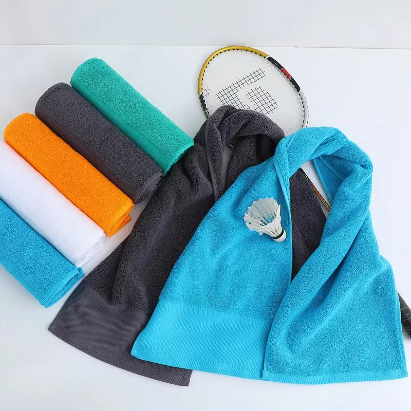 Custom  Sports Towel with Embroidered Logo Extended Length for Outdoor Sports & Yoga Running Sweat Wiping preview 2