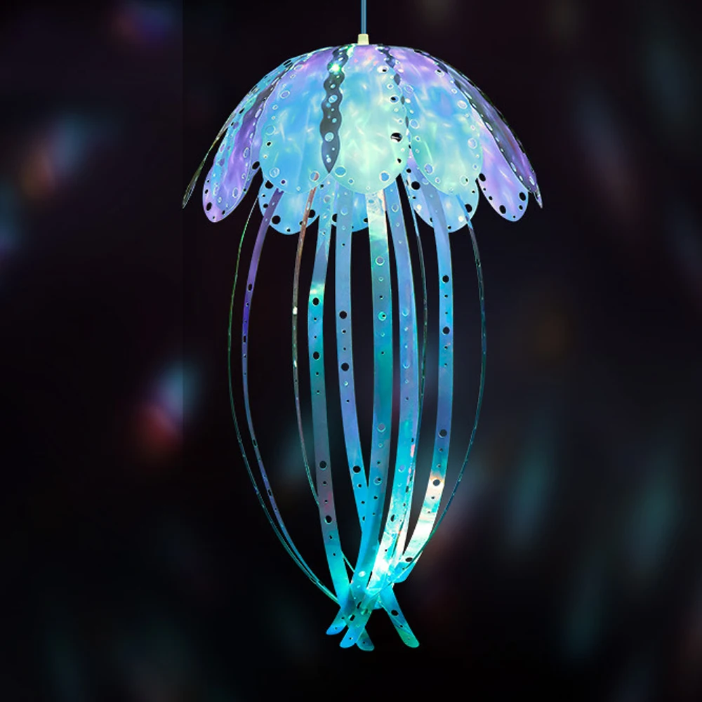yantouch JellyFish2 LED インテリアライト Led Jellyfish Light Colorful Fiber Optic Garden Decoration