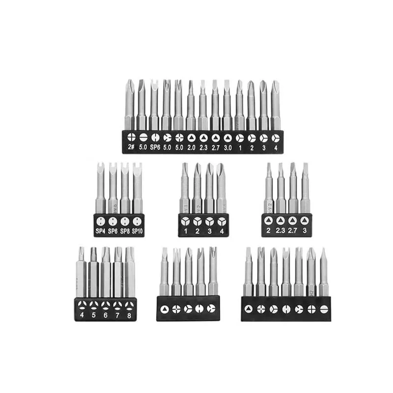 Set 7 Cacciaviti Speciali 50 Mm - Punta Triangolare, Y, Croce, U Per Riparazioni Elettroniche - Foto 3