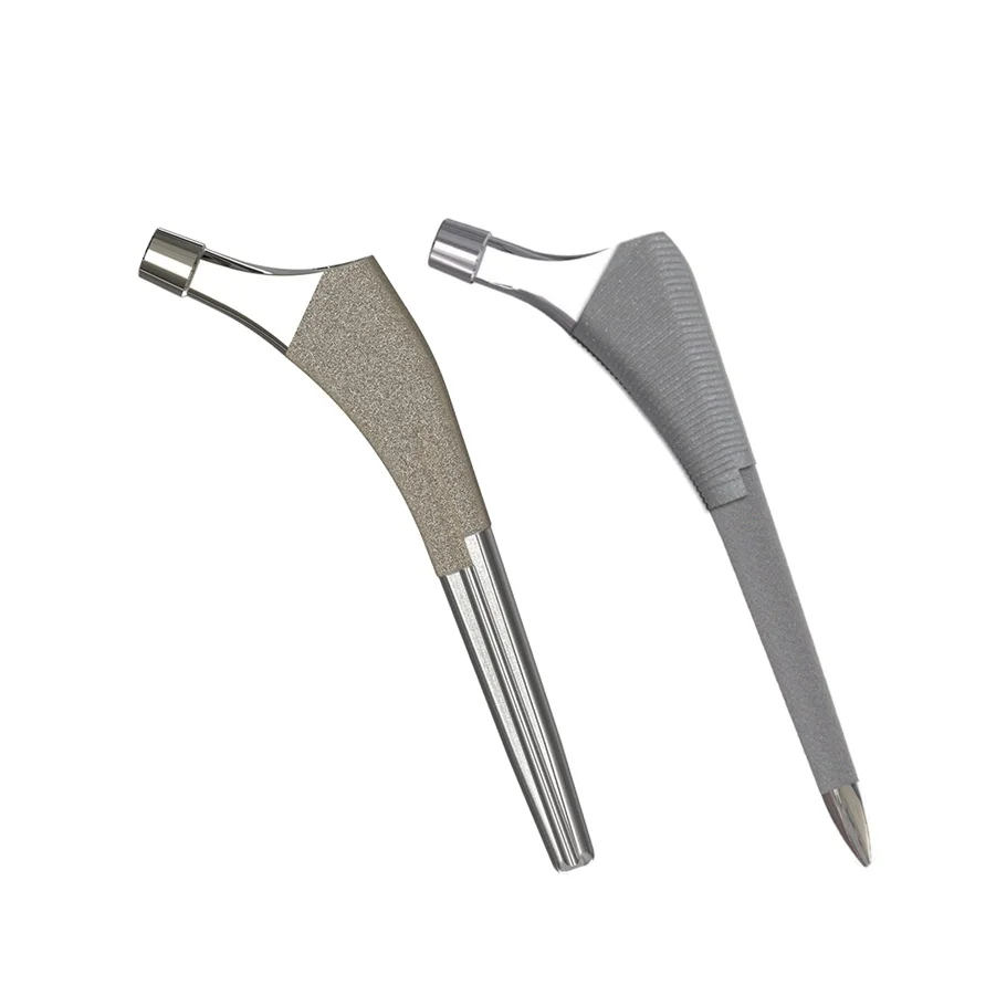 High Quality Titanium Artificial Hip Joint Prosthetic Orthopedic Implant Femoral Prothesis Stem Support for Hip Join
