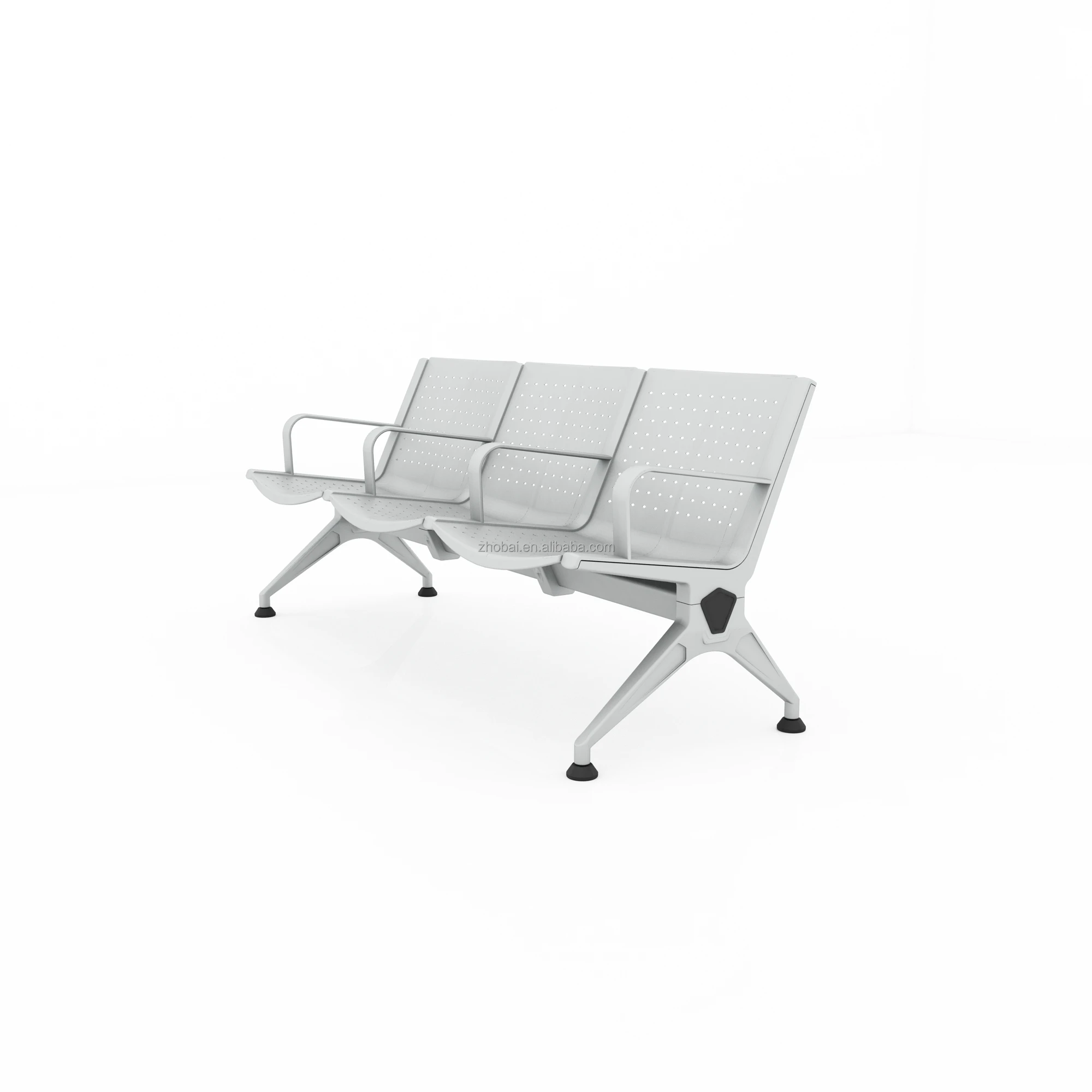 Customized High Quality Modern Design 3-Seater Stainless Steel School Clinic Dental Office Waiting Chair for Gym Hospital Public 3