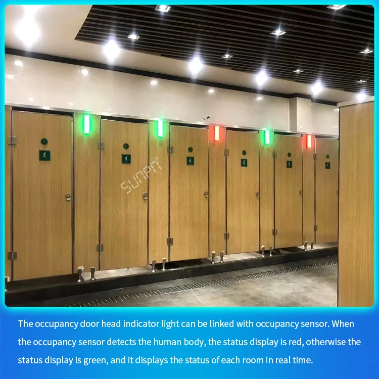 LED Toilet Signs Light Smart Toilet Guidance System Indicator Door Head Light