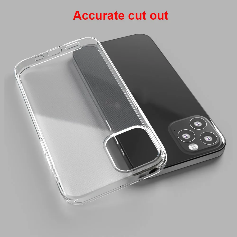 Clear Mobile Phone Case Soft Tpu Transparent Case for iPhone 12 Back Cover