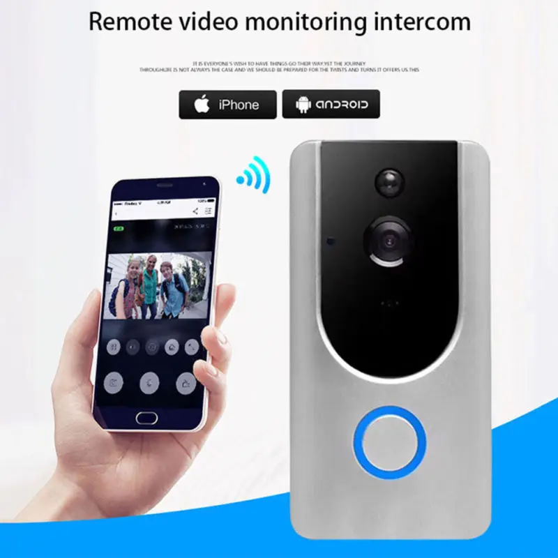 Tuya Alexa Google Wireless Front Door Bell 1080P HD WiFi Ring Smart Doorbell Camera