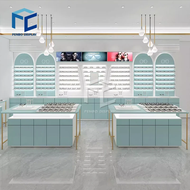 Luxury Optical Shop Interior Design Decoration Custom Glass Eyewear