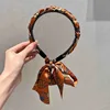 Orange ribbon headband