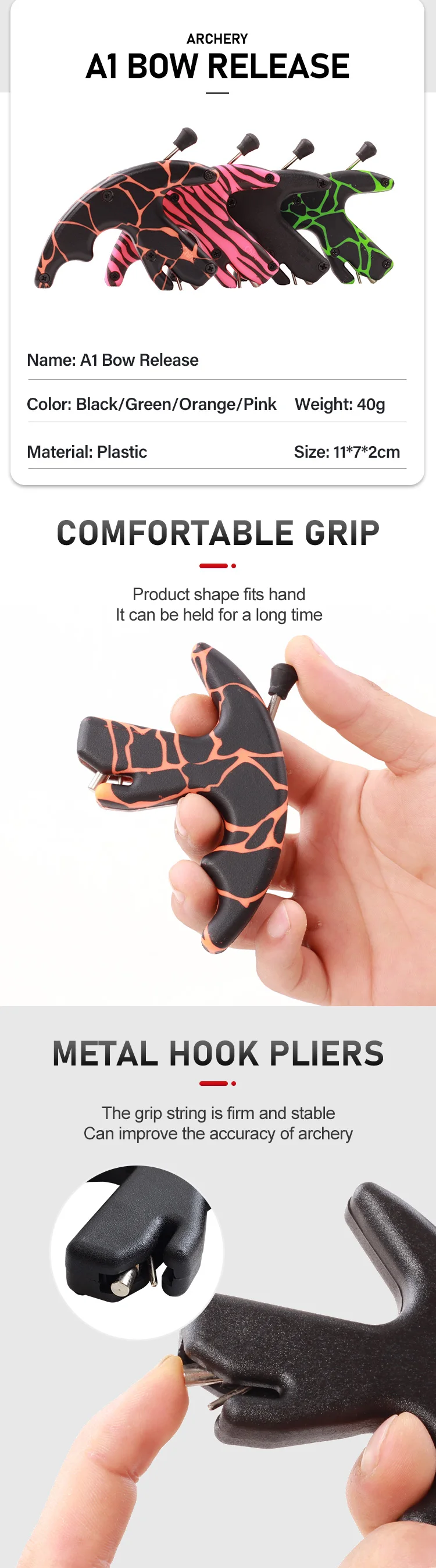 Spg Compound Bow Release Aid Archery Accessories Kit Professional