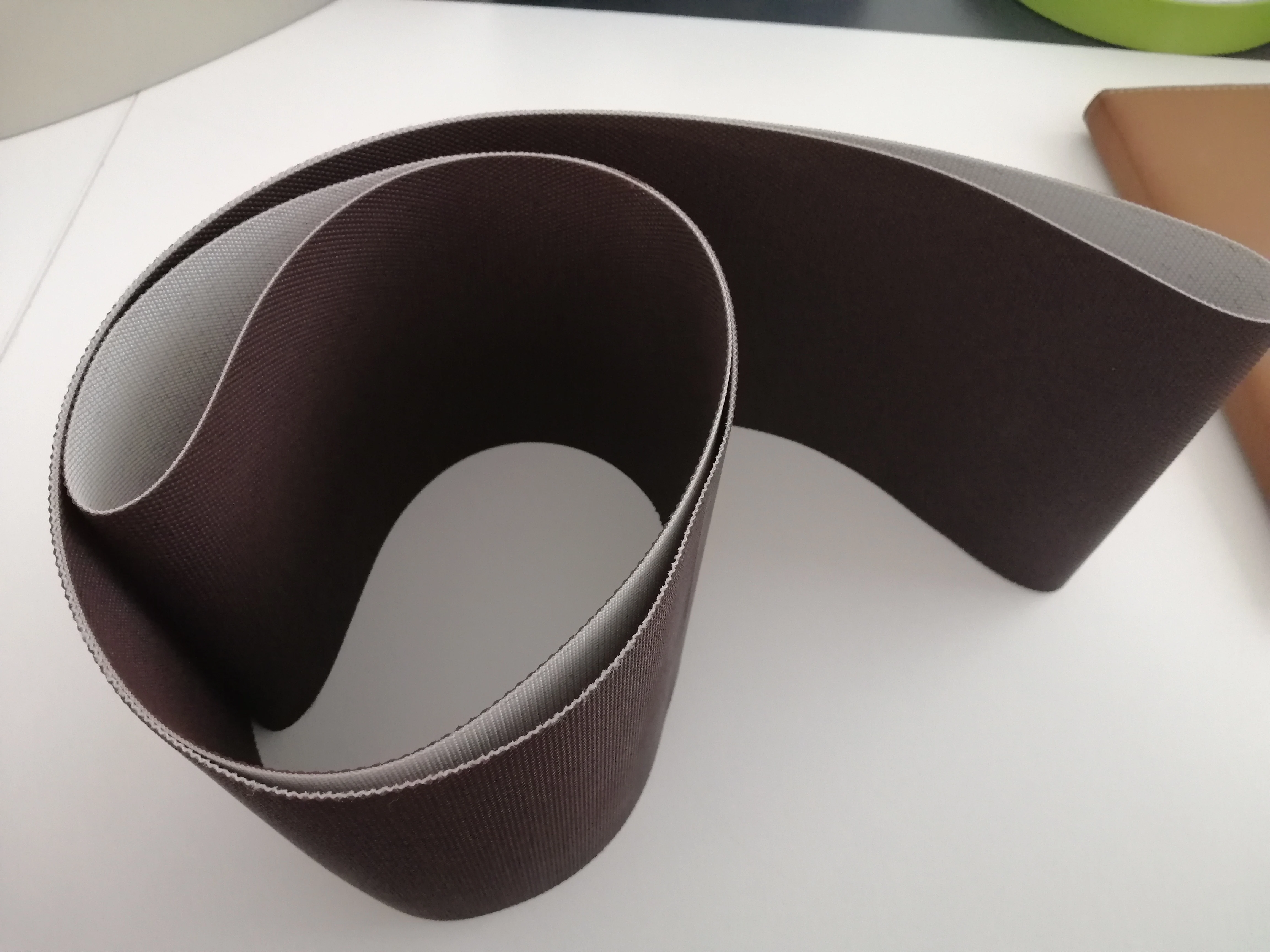 Коричневая Алмазная конвейерная лента из полиуретана для шоколада