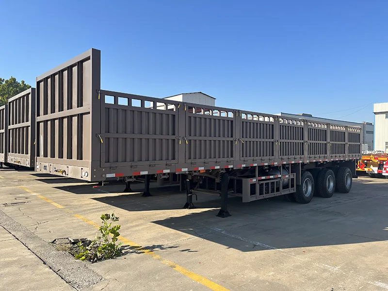 Vehicle Master 3 Axles 40ft 12m 12.5m 40ton 50ton Side Wall Fence Cargo Semi Truck Trailer