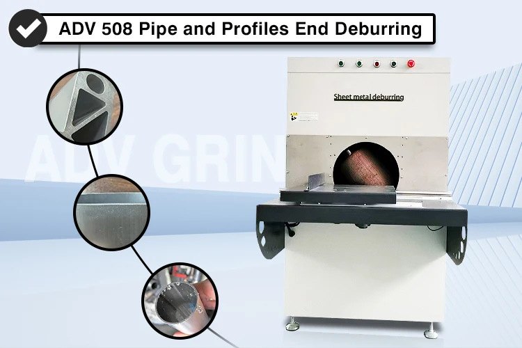Tube End Deburring Machine Metal Profile Tube Ends Deburring Machine for Laser Cutting or Sawing ...