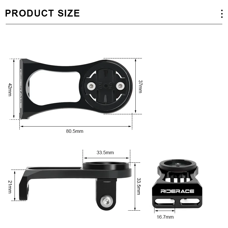Bicycle Computer Camera Holder  Bike Handlebar Mount Stopwatch Speedometer Bracket for Garmin Edge Bryton Cateye