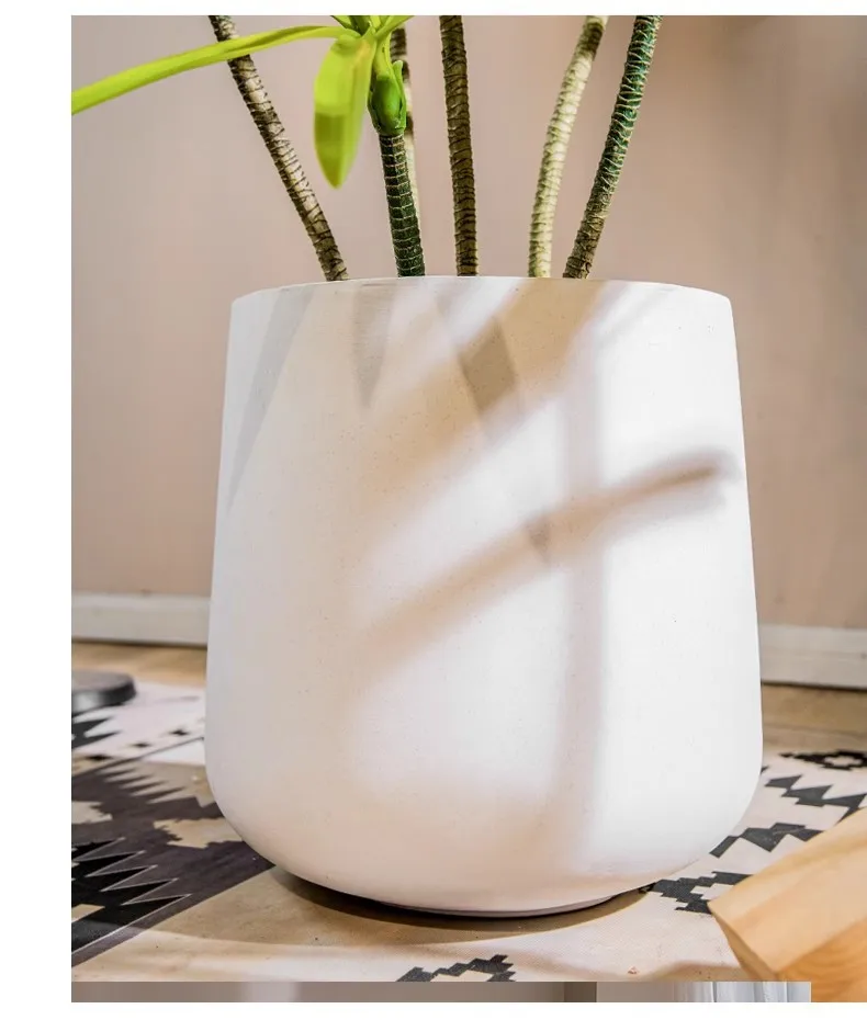 product factory direct mgo flower pot magnesium oxide planter fiber clay lightweight cement decorative indoor outdoor oem manufacturer-12