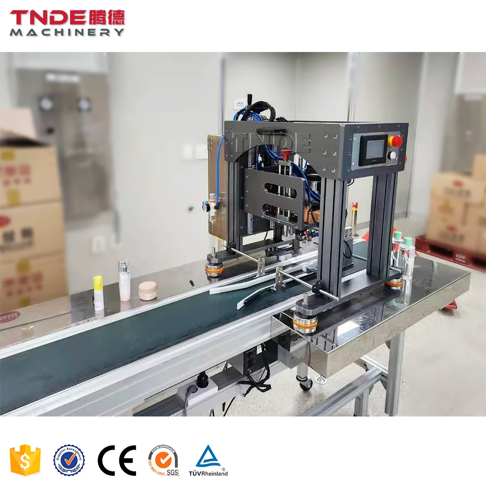 Hot Selling Products 2025 Desktop Fully Automatic Cosmetics Glass Bottles Plastic Bottles Capping Machine