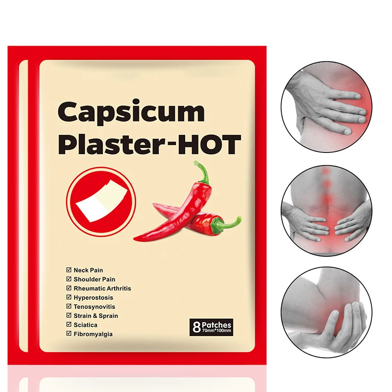 chinese medical capsicum chili patch hot capsicum external medicated plaster for joints pain relieving patch