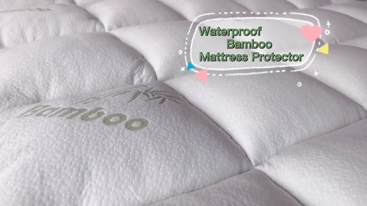 Oem Bamboo Filling Soft Premium Bed Cover Set Mattress Topper Protector