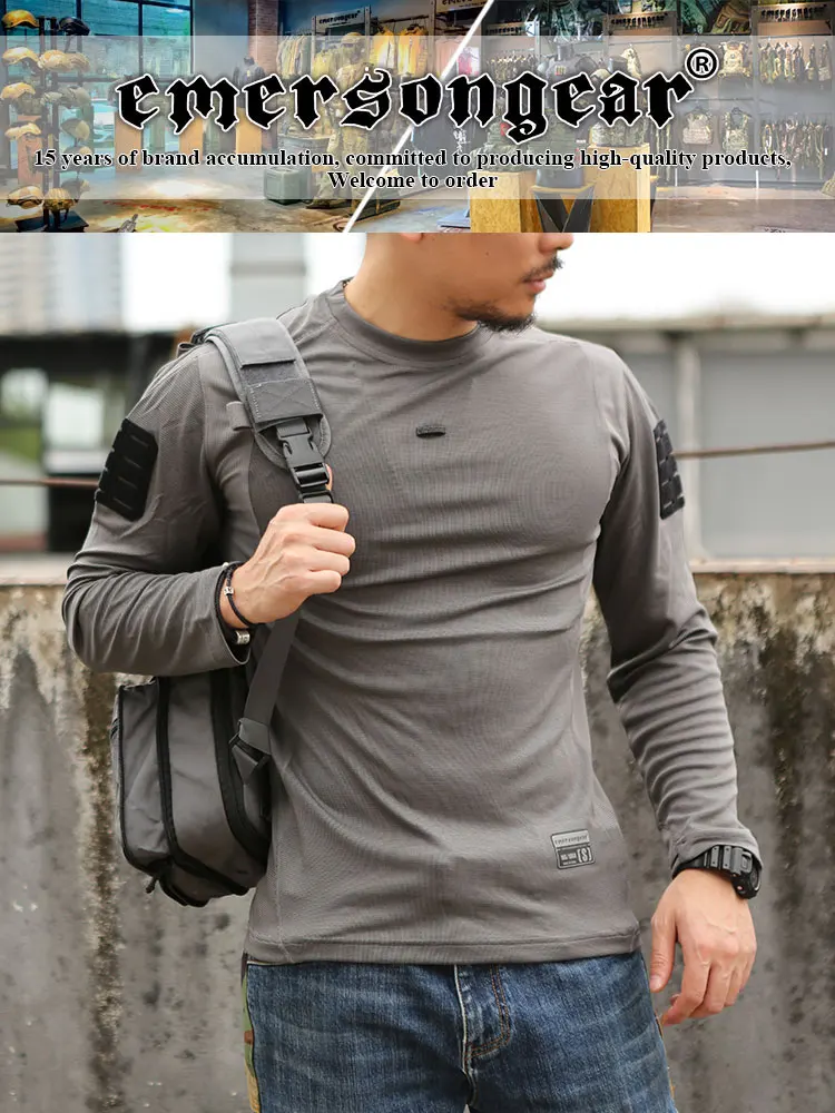 Emersongear Camicia da uomo nuova Camicia da esterno UMP Frogman Running Training Maglietta tattica a maniche lunghe da uomo594_voghion.com