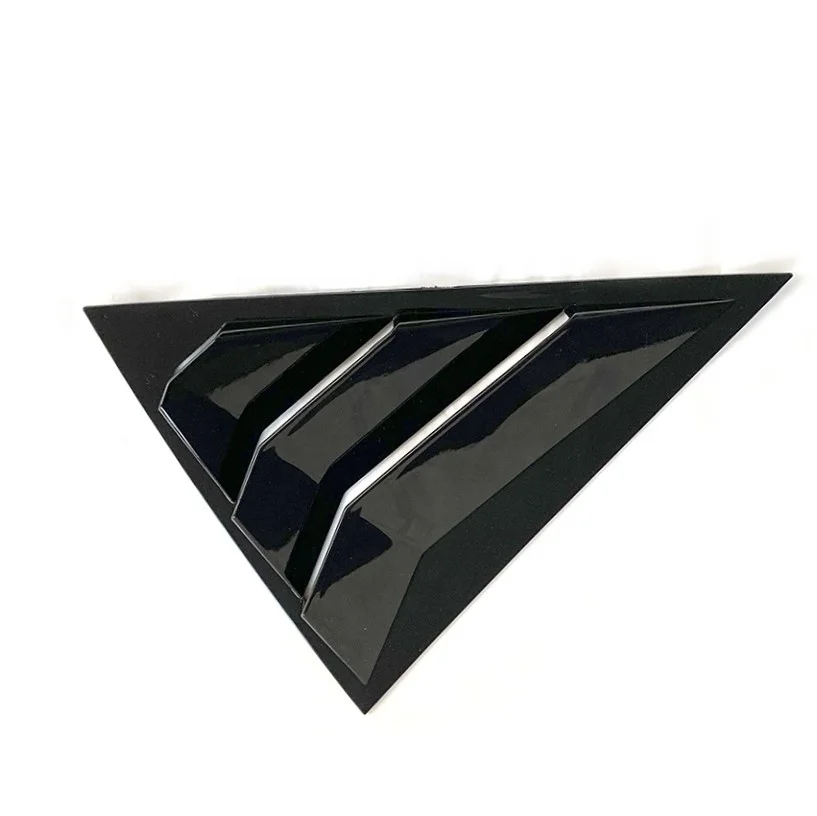 product tiypeor pair rear left and right side vent window quarter louver cover trim for hyundai venue 2019   car exterior accessories-7