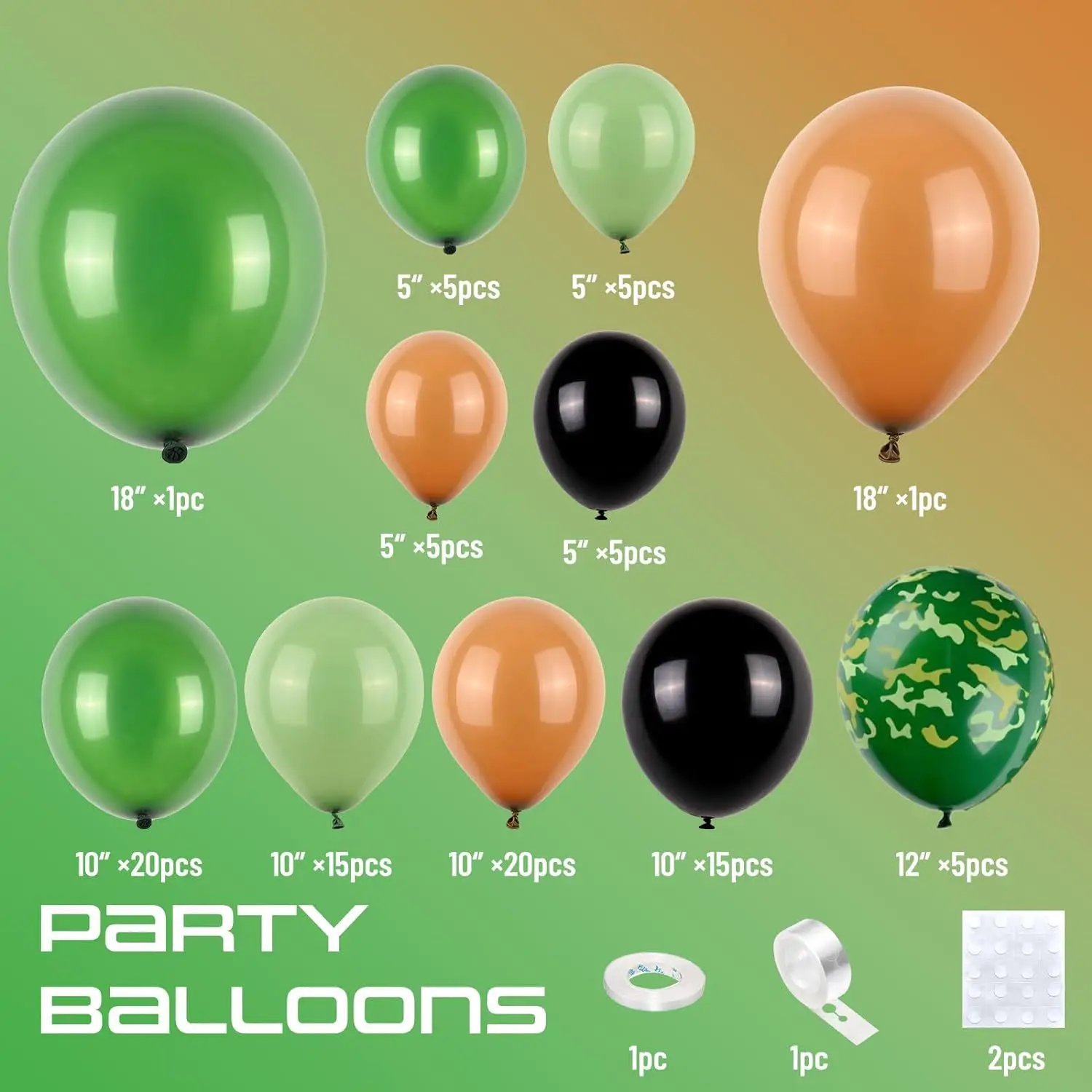 product happy birthday balloon garland arch kit black green balloons for  birthday party childrens party suppliers-2