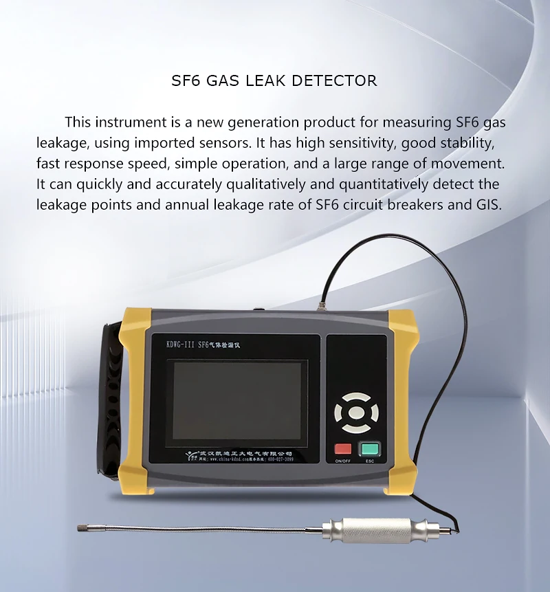 Sf6 Gas Detection Equipment Portable Sf6 Gas Leak Detector - Buy Sulfur ...