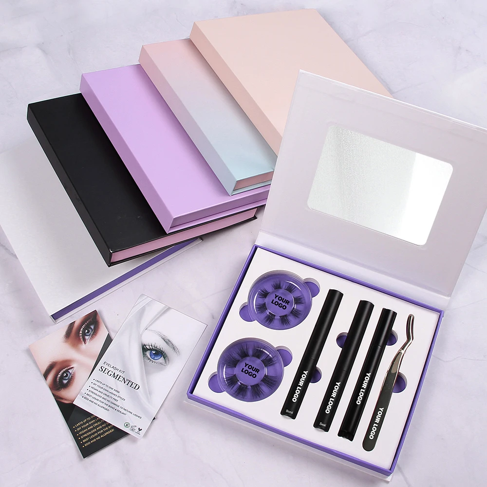 Lashes Cases for Customize Your Own Eyelash Box Eyelash case with Customized Empty Lash Book Empty Lash Boxes